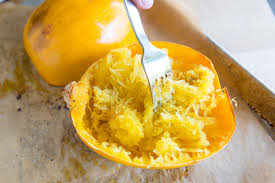 spaghetti squash scrape